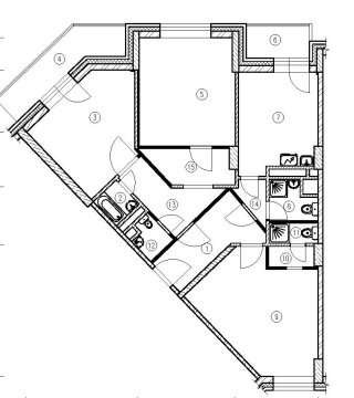 Трехкомнатная квартира 86,8 м в Химках